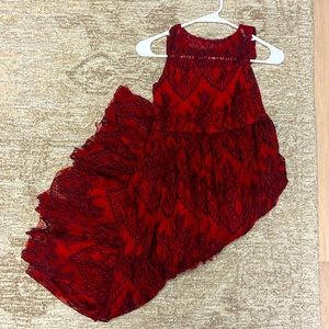 Long red formal dress from Joifolie